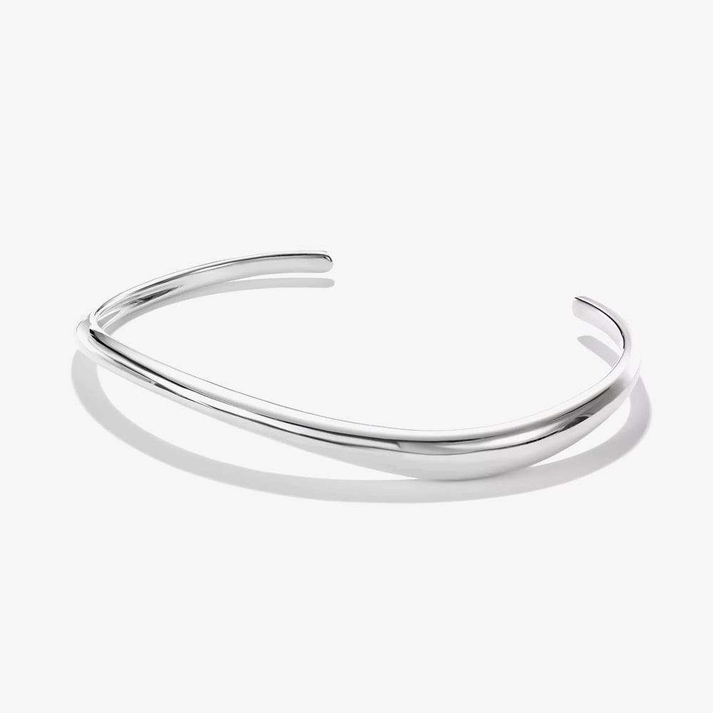 THOMAS SABO Fluid Elegance Sterling Silver Bangle AR122-001-21-17