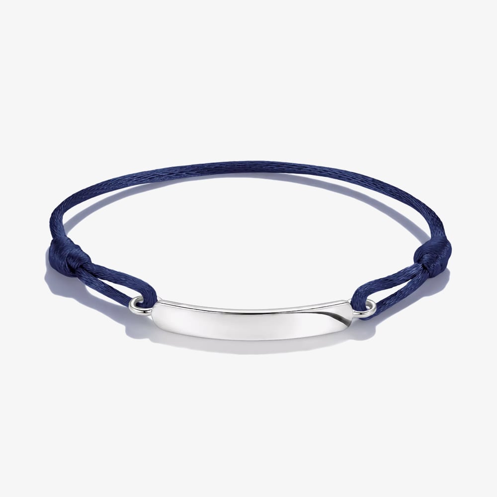 THOMAS SABO Together Blue Textile Engravable ID Bracelet A2238-001-32-L24V