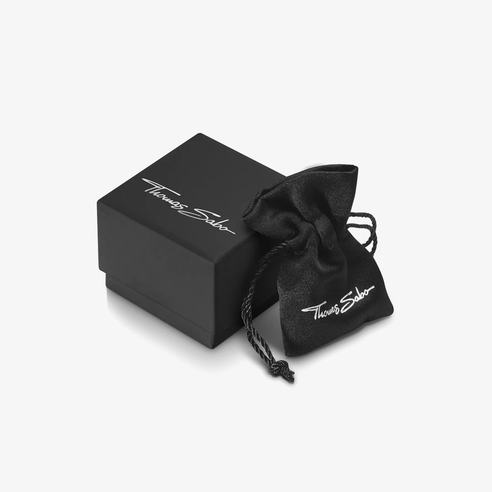 THOMAS SABO Blackened Sterling Silver Black Onyx Beaded Bracelet A2087-507-11