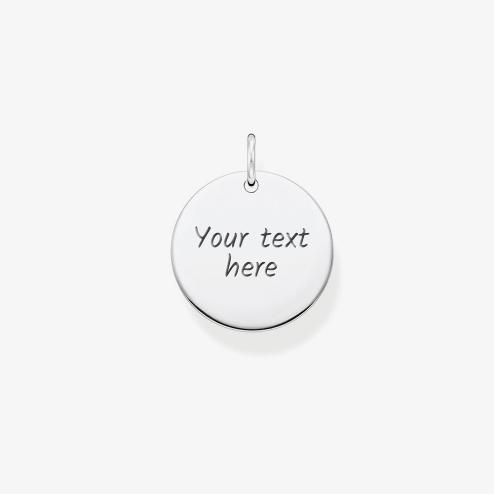 THOMAS SABO Silver Plain Disc Pendant PE927-001-21