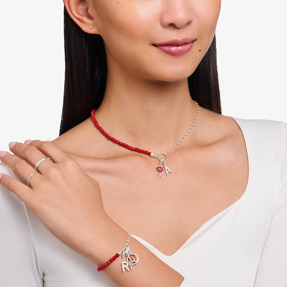 THOMAS SABO Red Heart Sweet Heart Lollipop Charm 2072-664-10