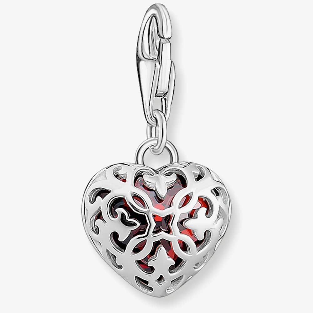 THOMAS SABO Red Heart Cubic Zirconia Charm 2094-699-10