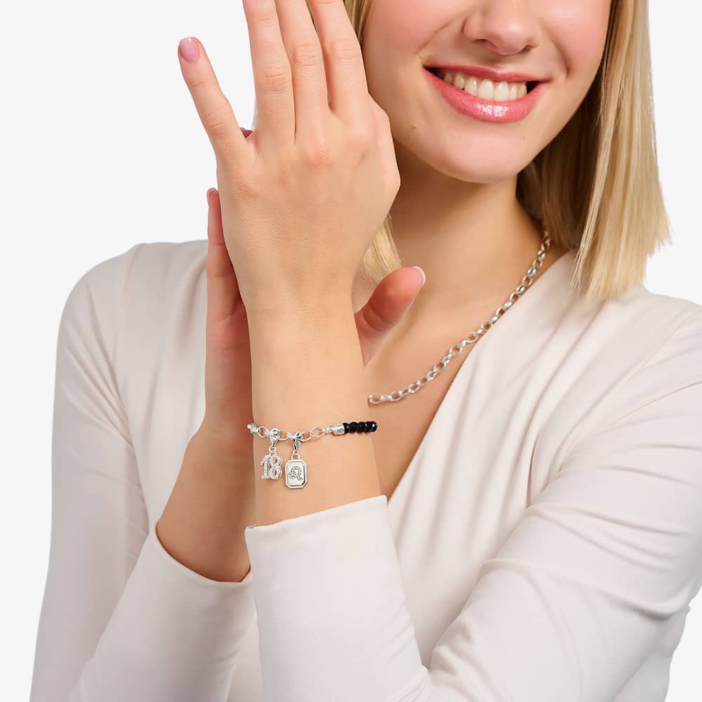 THOMAS SABO Silver 18 Cubic Zirconia Charm 2134-051-21