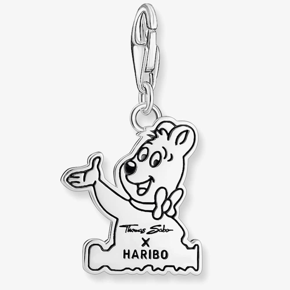 THOMAS SABO Silver Haribo Yellow & Red Bear Charm 2180-664-7