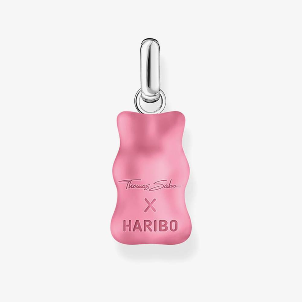 THOMAS SABO Haribo Sterling Silver Pink Gummy Bear Pendant PE967-052-9