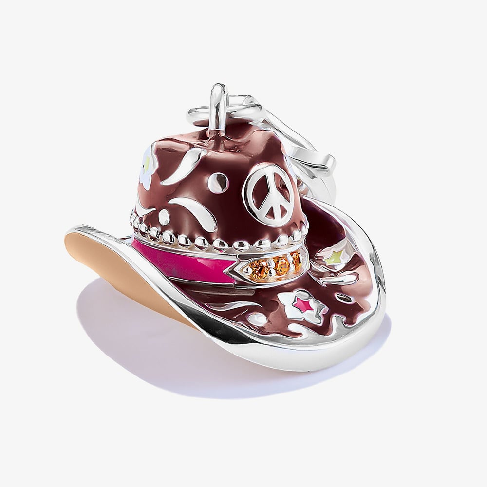 THOMAS SABO Cowboy Hat Enamel Pendant Charm 2216-041-7