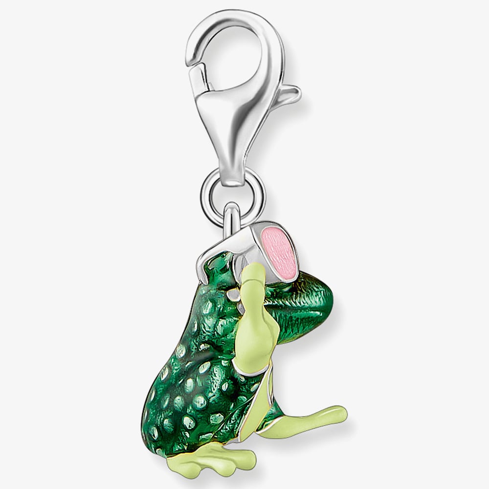 THOMAS SABO Frog Enamel Pendant Charm 2215-691-7