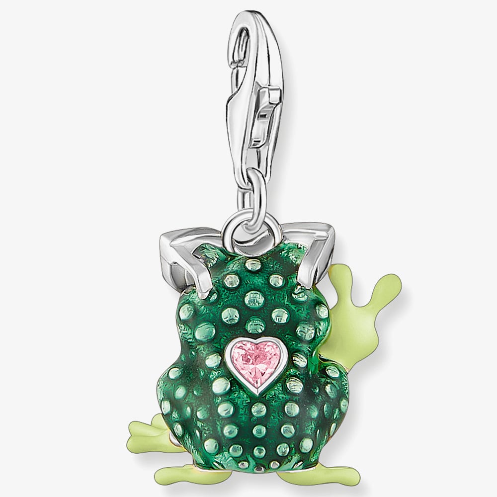 THOMAS SABO Frog Enamel Pendant Charm 2215-691-7