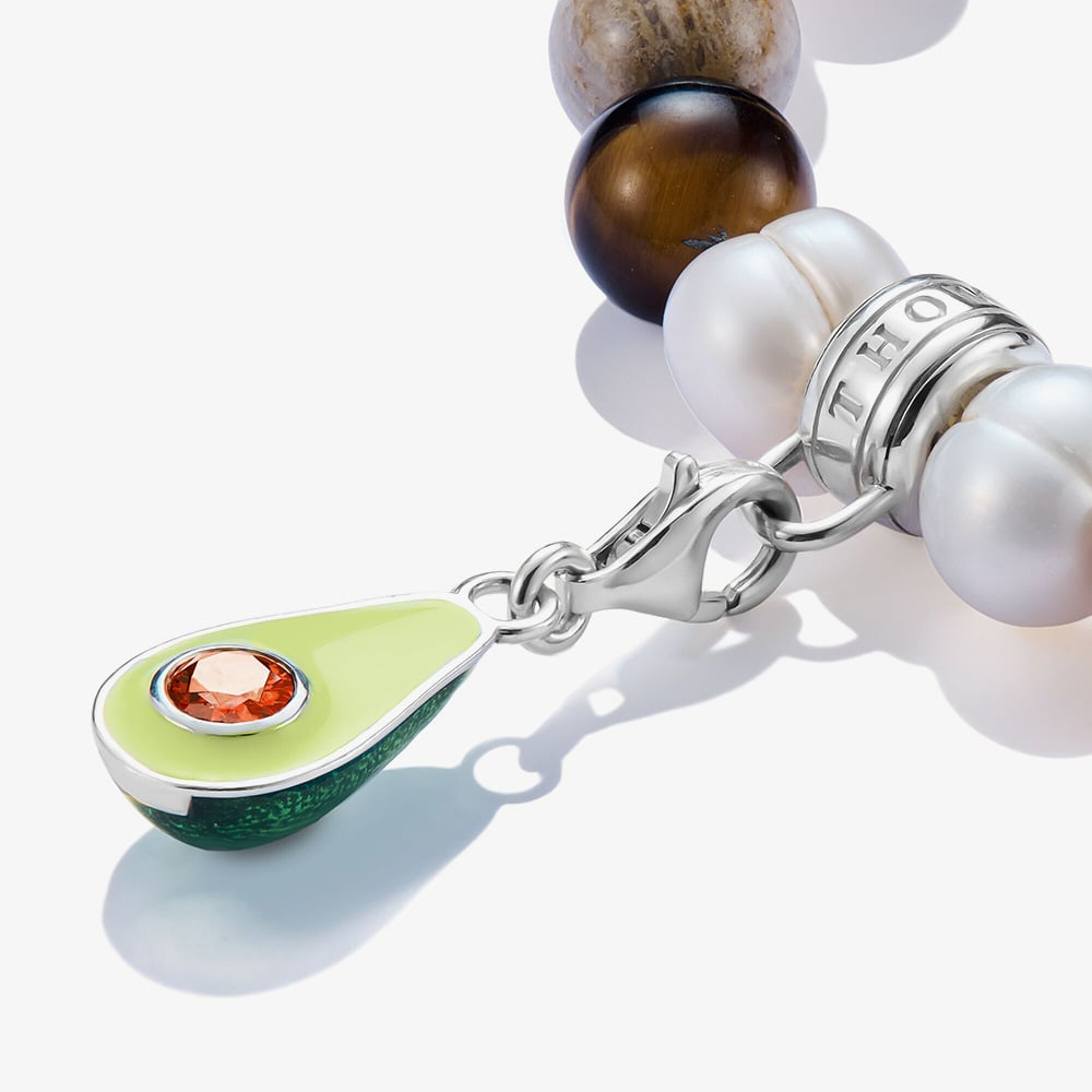 THOMAS SABO Avocado Enamel Pendant Charm 2214-691-7