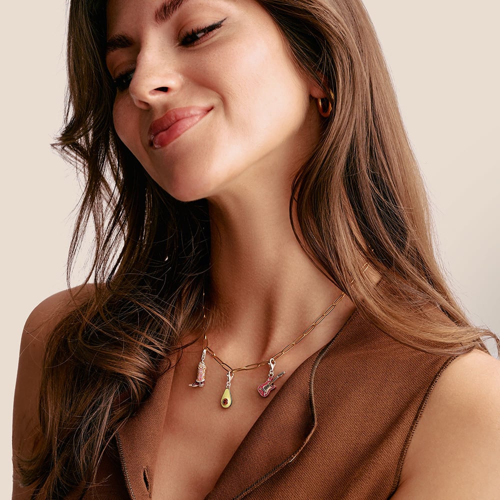 THOMAS SABO Cowboy Boot Enamel Pendant Charm 2219-691-7