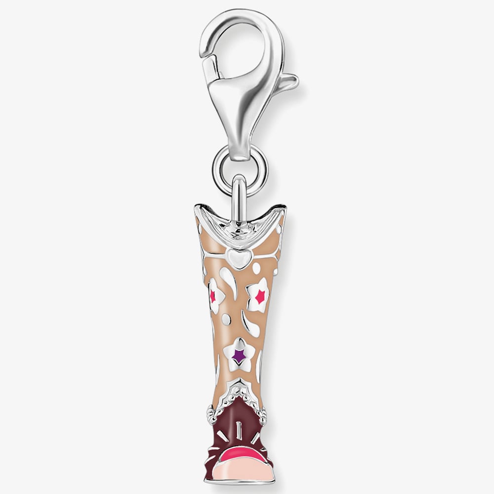 THOMAS SABO Cowboy Boot Enamel Pendant Charm 2219-691-7