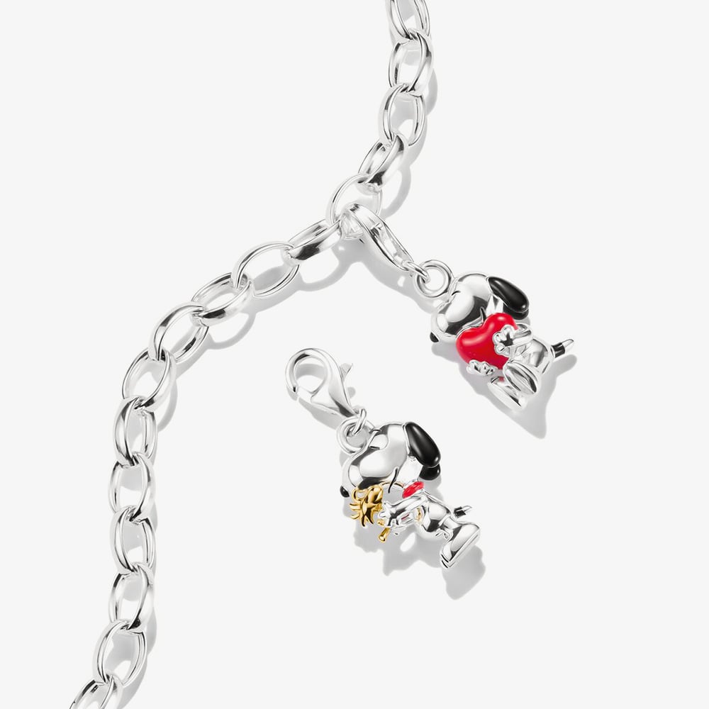 THOMAS SABO Charm Club Peanuts Original Snoopy & Woodstock Charm 2228-427-7