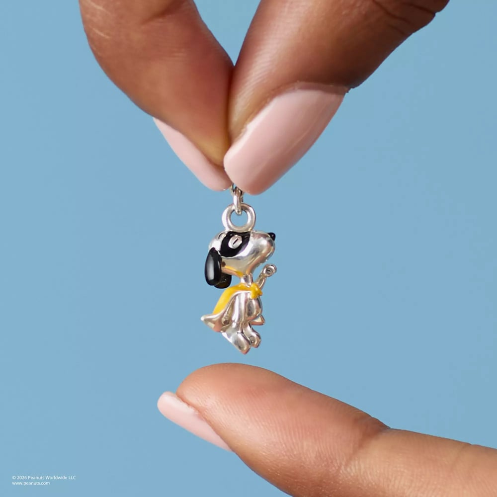 THOMAS SABO Charm Club Silver Peanuts Snoopy Superhero Charm 2242-664-7