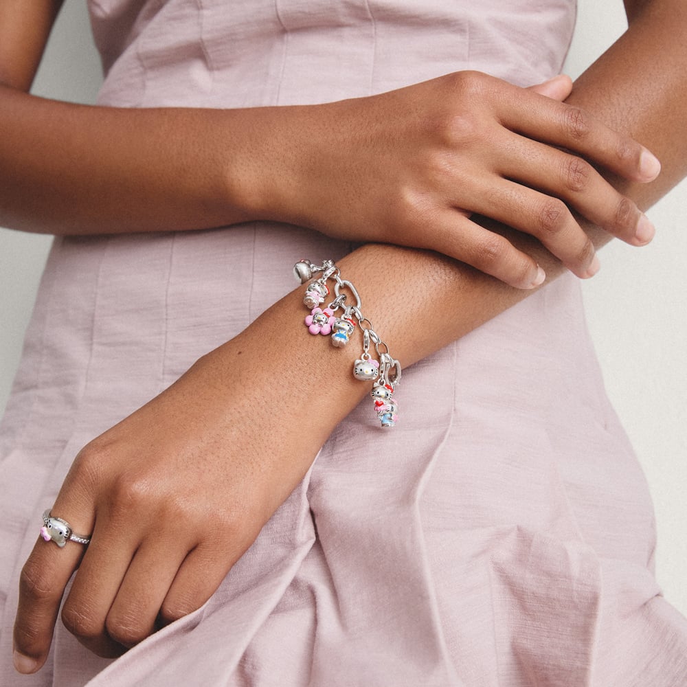 THOMAS SABO  Charm Club Connect Hello Kitty Pink Bow Charm 2251-M06-9