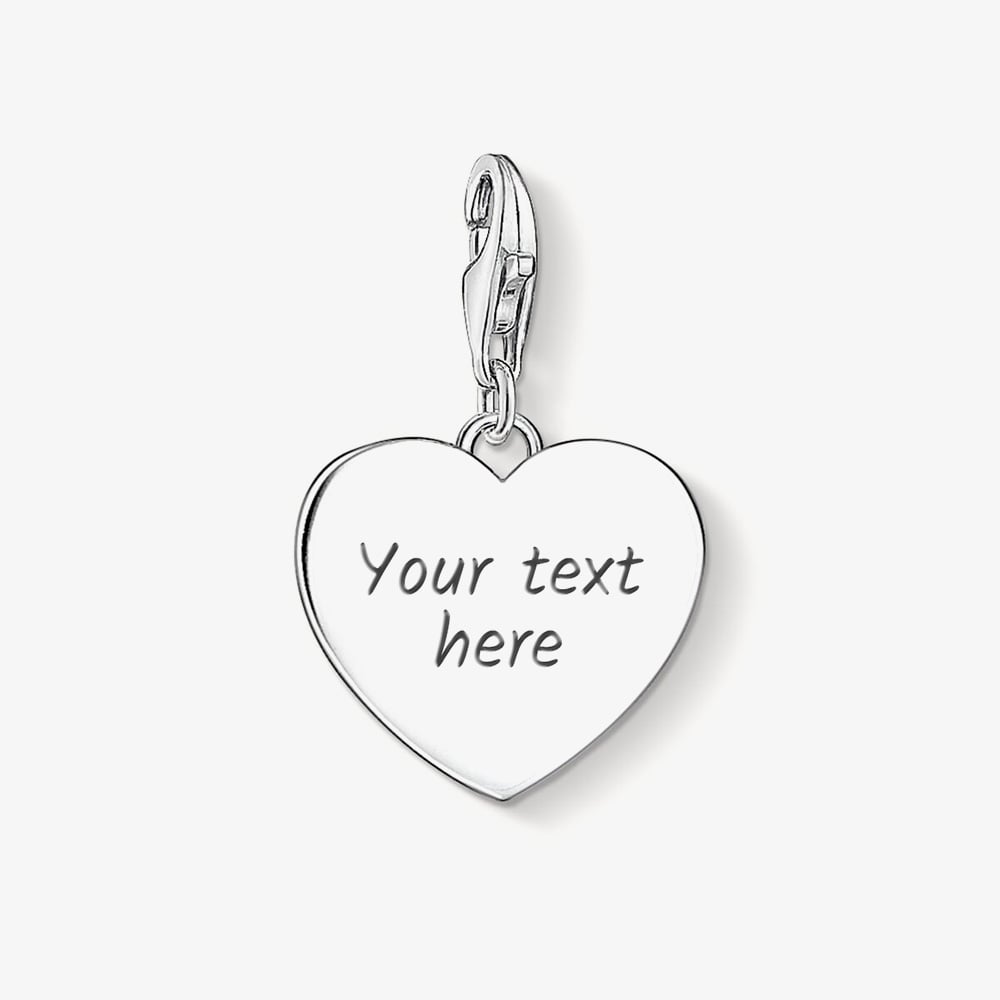 THOMAS SABO Sterling Silver Plain Heart Charm 1634-001-21