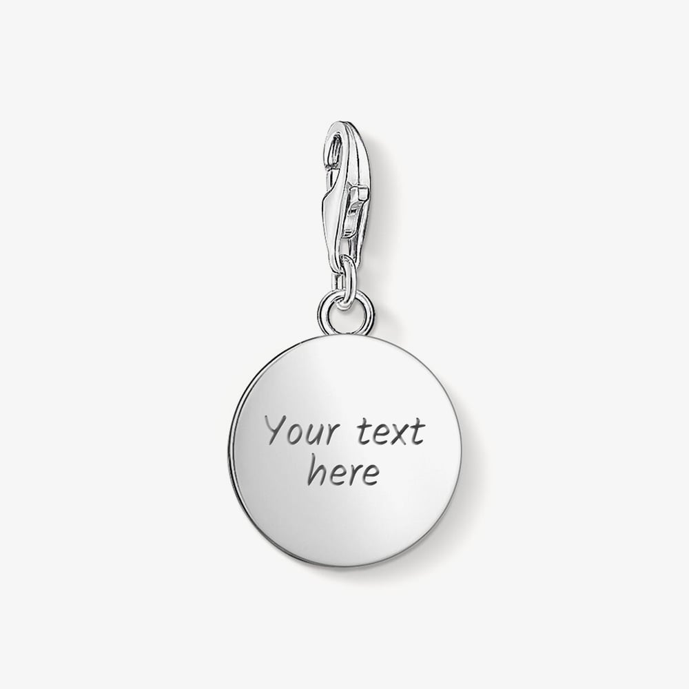 THOMAS SABO Silver Round Disc Charm 1428-001-21