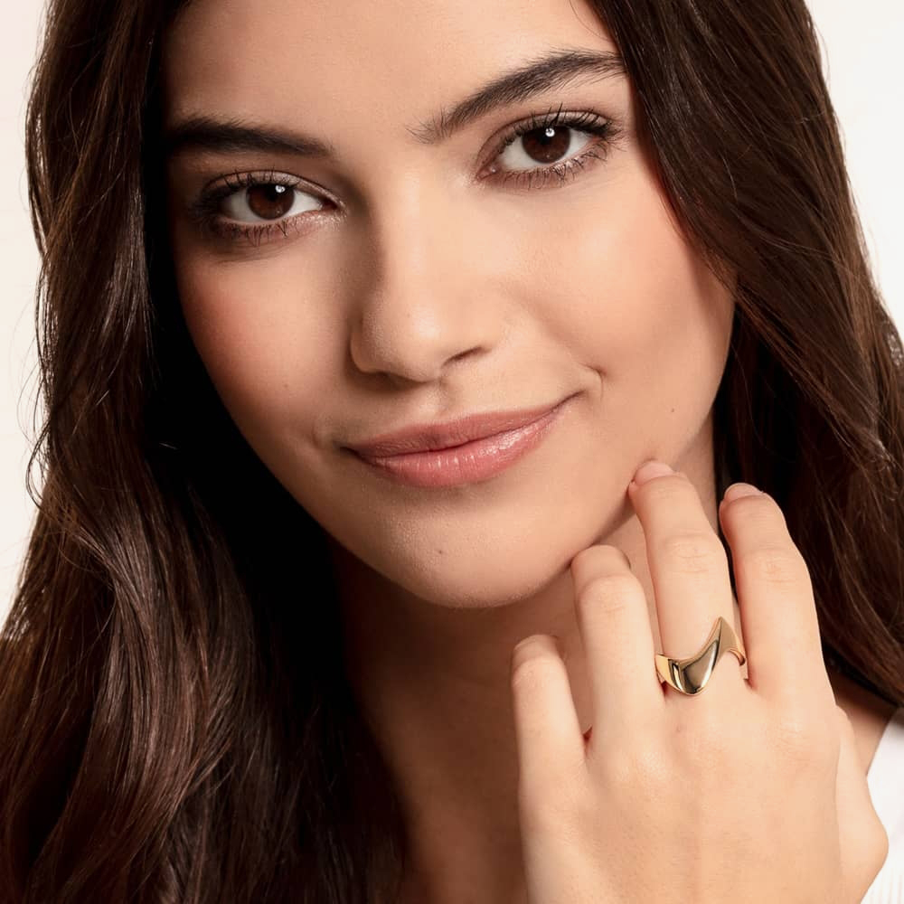 THOMAS SABO Gold Plated Heritage Ring TR2237-413-39