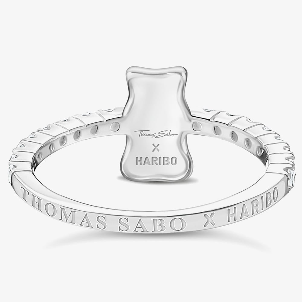 THOMAS SABO Haribo Silver Cubic Zirconia Gummy Bear Ring TR2504-051-14