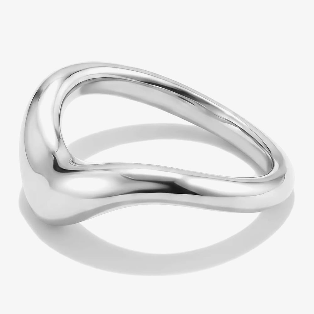 THOMAS SABO Fluid Elegance Sterling Silver Wave Ring TR2544-001-21