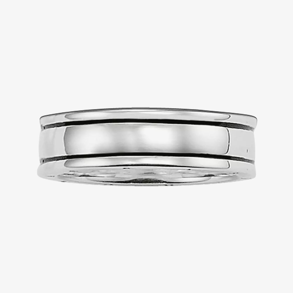 THOMAS SABO Sterling Silver Plain Band Ring TR1936-001-12-62