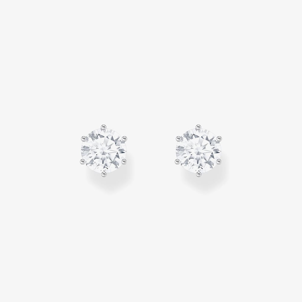 THOMAS SABO Sterling Silver Zirconia Stud Earrings H2301-051-14