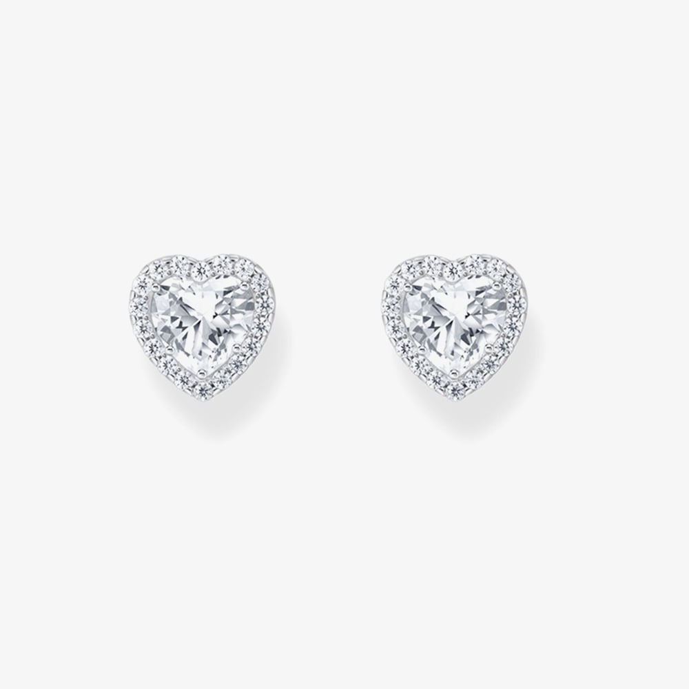 THOMAS SABO Sterling Silver Halo Stud Earrings H2305-051-14