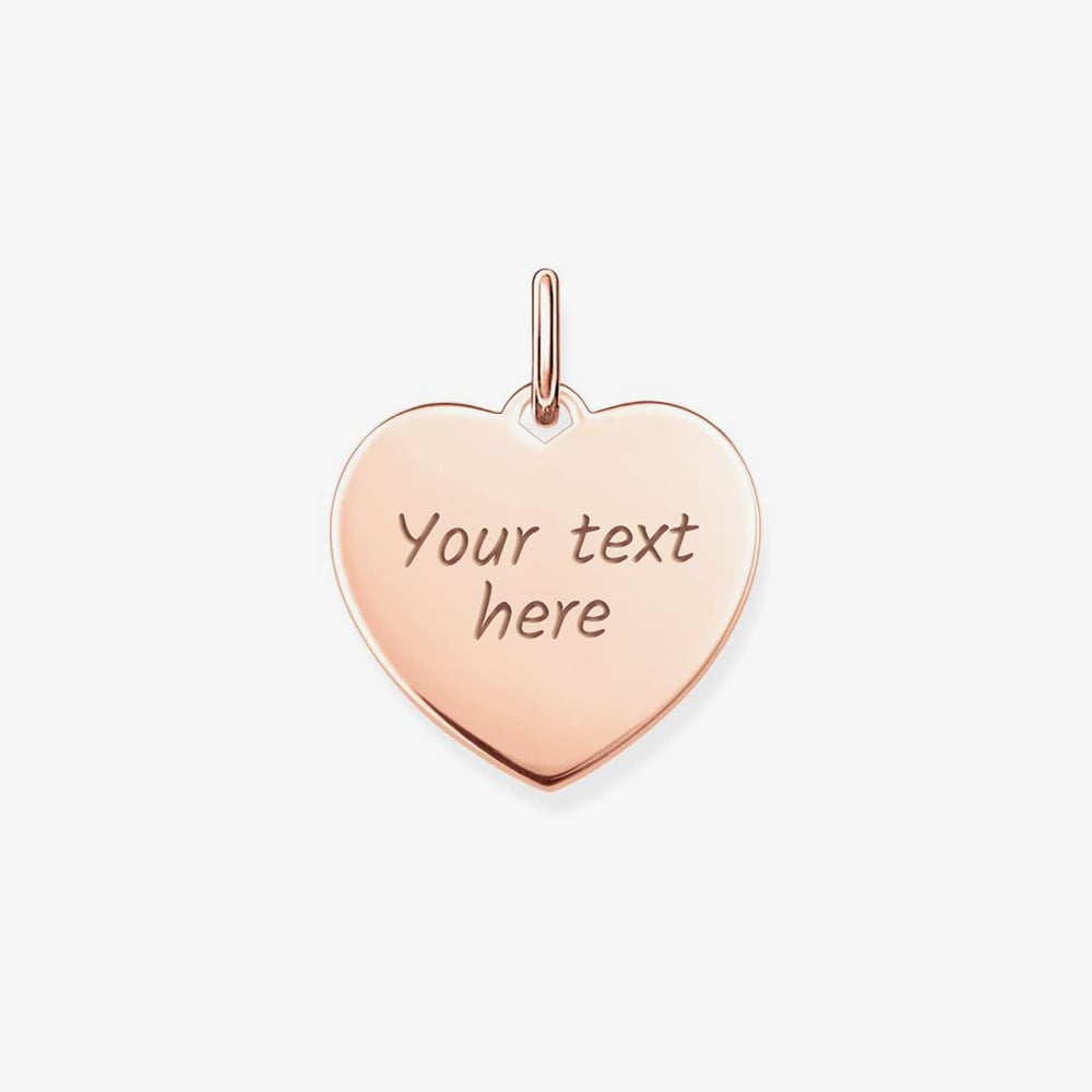 THOMAS SABO Rose Gold Plated Heart Pendant LBPE0017-415-12