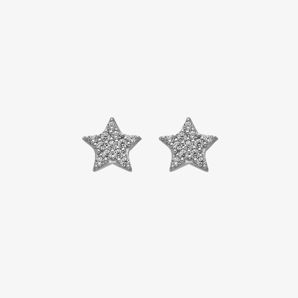 Hot Diamonds Silver Whisper Sterling Silver Superstar Stud Earrings SWE002
