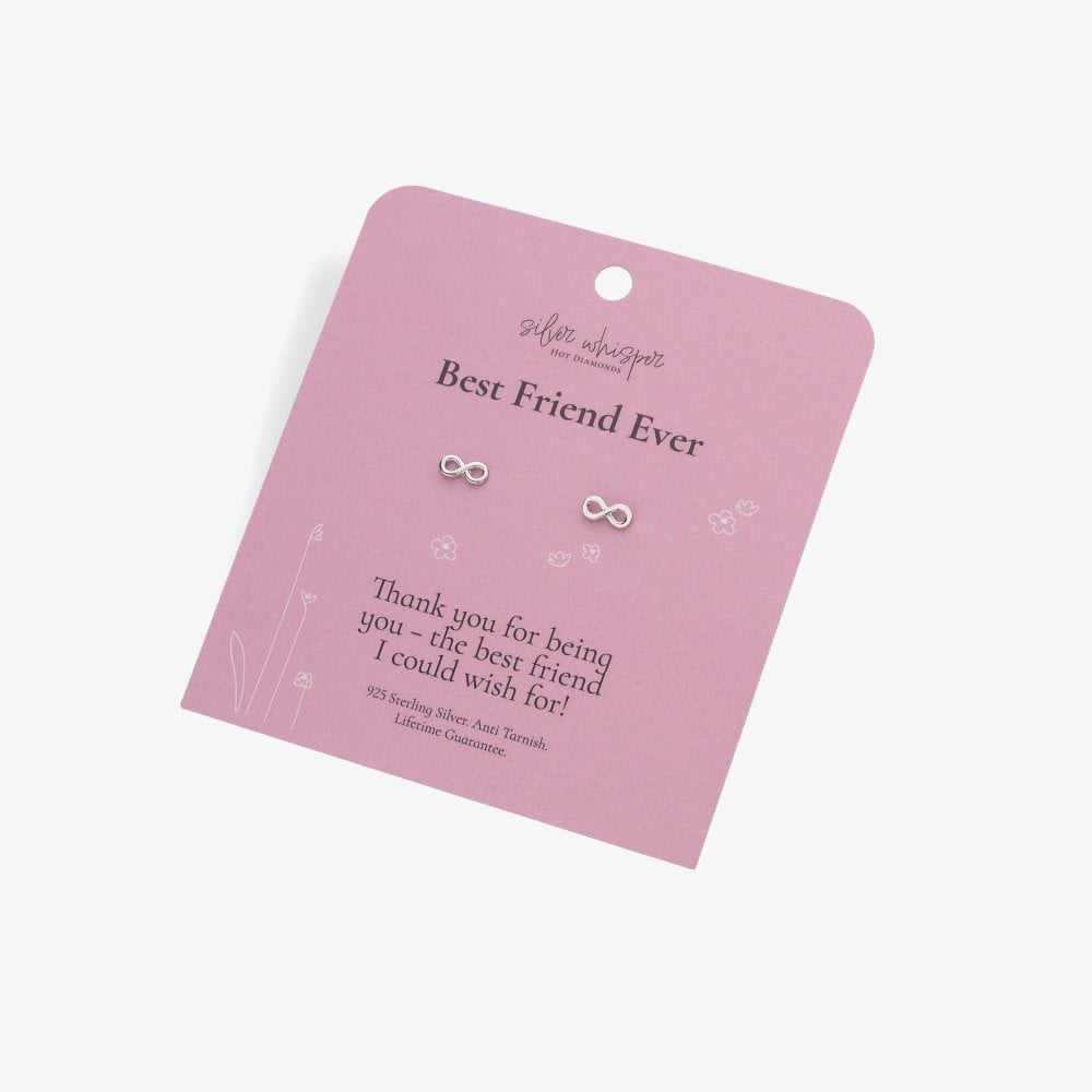 Hot Diamonds Silver Whisper Sterling Silver Best Friend Earrings SWE007