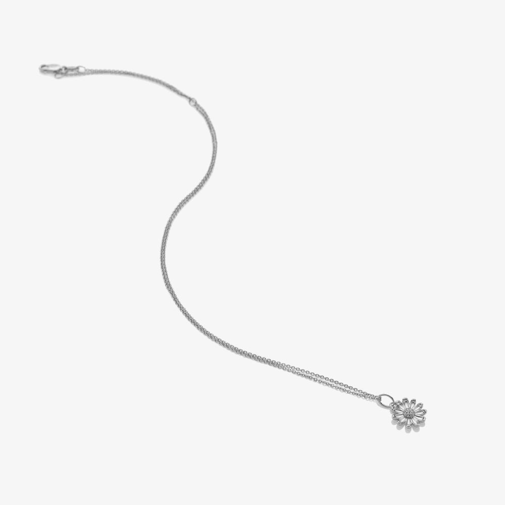 Hot Diamonds Silver Whisper Sterling Silver Thank You Necklace SWP012