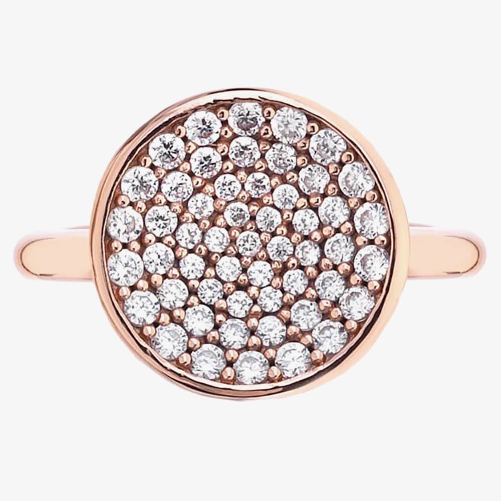 Hot Diamonds Emozioni Rose Gold Plated Scintilla Ring ER006