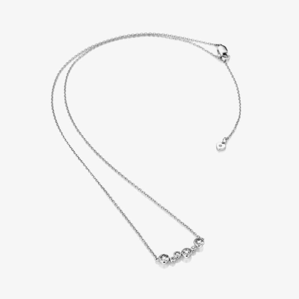 Hot Diamonds Tender Sterling Silver White Topaz Necklace DN147