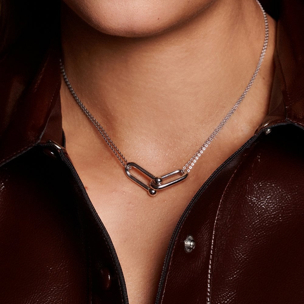 Hot Diamonds Icon Link Sterling Silver Necklace DN209