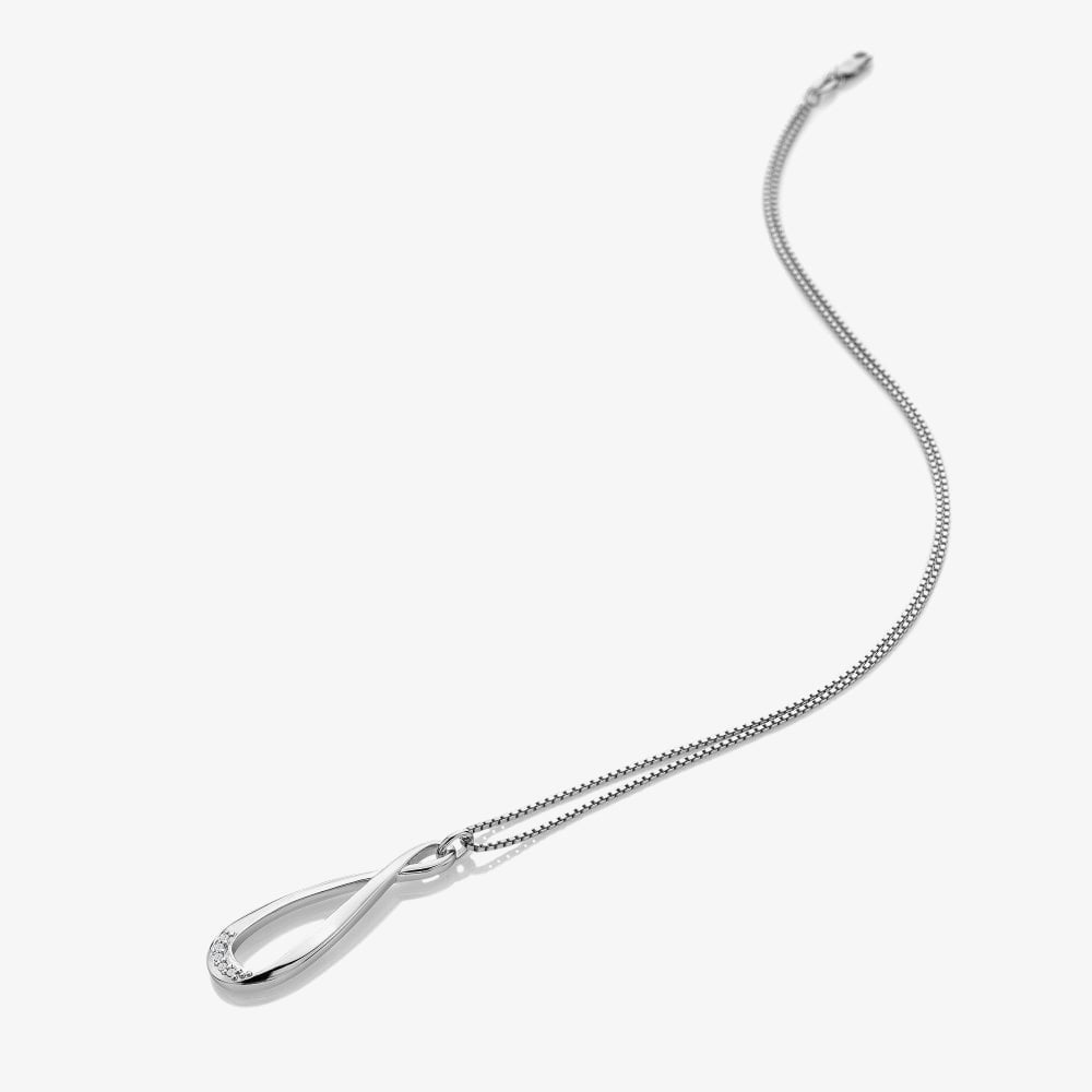 Hot Diamonds Flourish Sterling Silver Pendant Necklace DP927