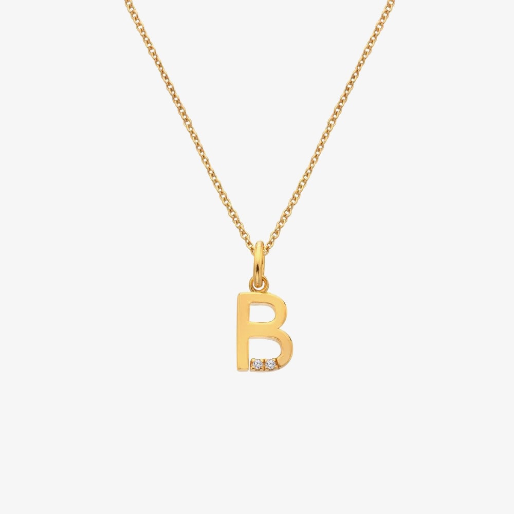 Hot Diamonds HD X Golden Edit Golden Edit B Pendant Necklace DP940