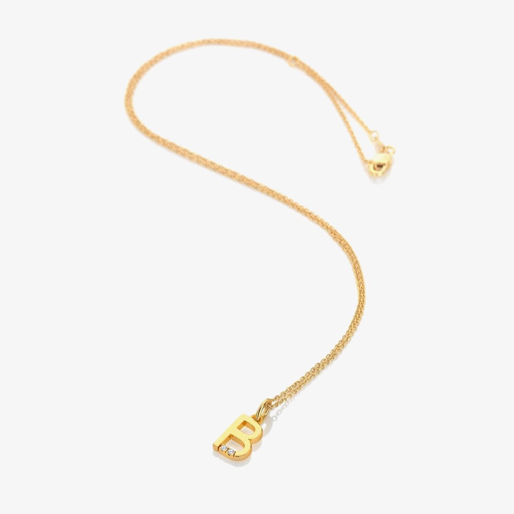 Hot Diamonds HD X Golden Edit Golden Edit B Pendant Necklace DP940