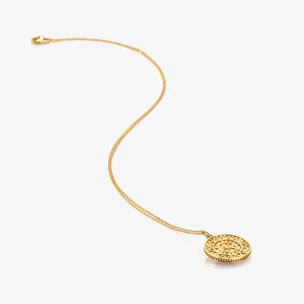 Hot Diamonds Golden Edit Athena Pendant Necklace DP1104