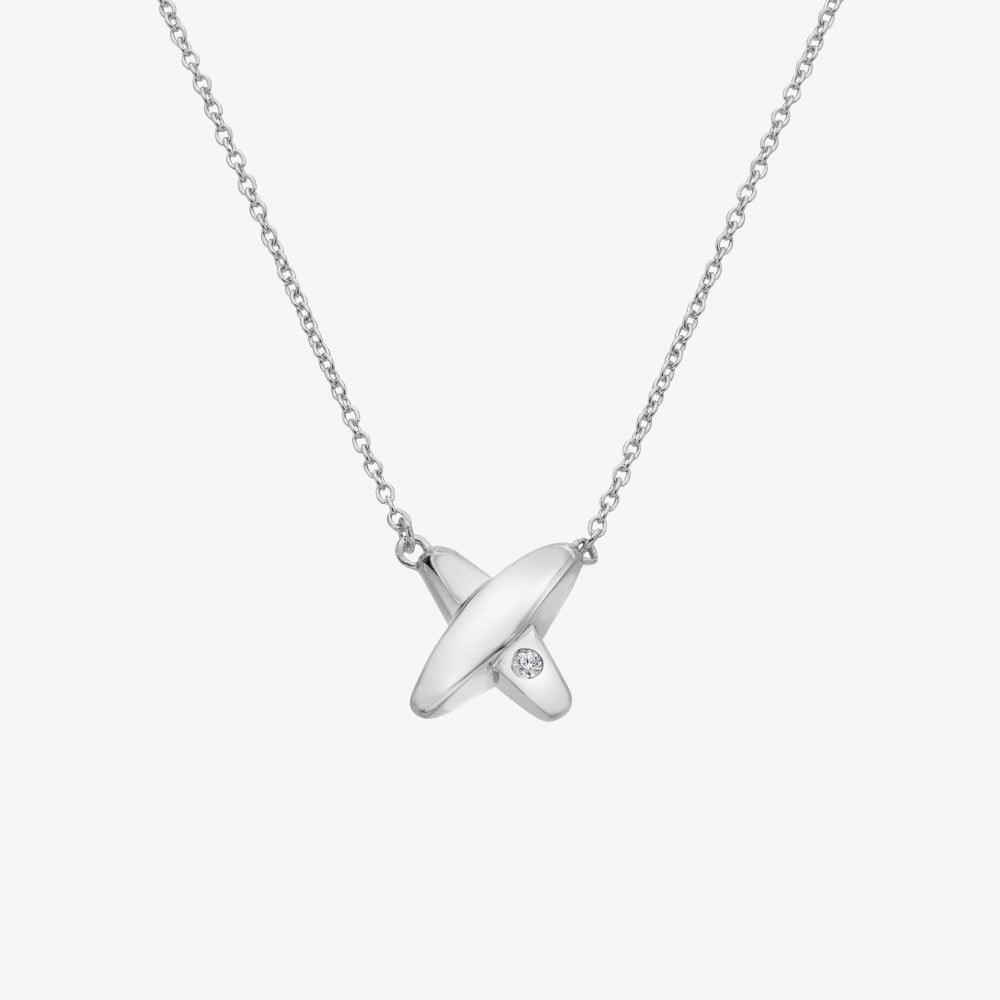 Hot Diamonds Sterling Silver Diamond Coupled Pendant DN238