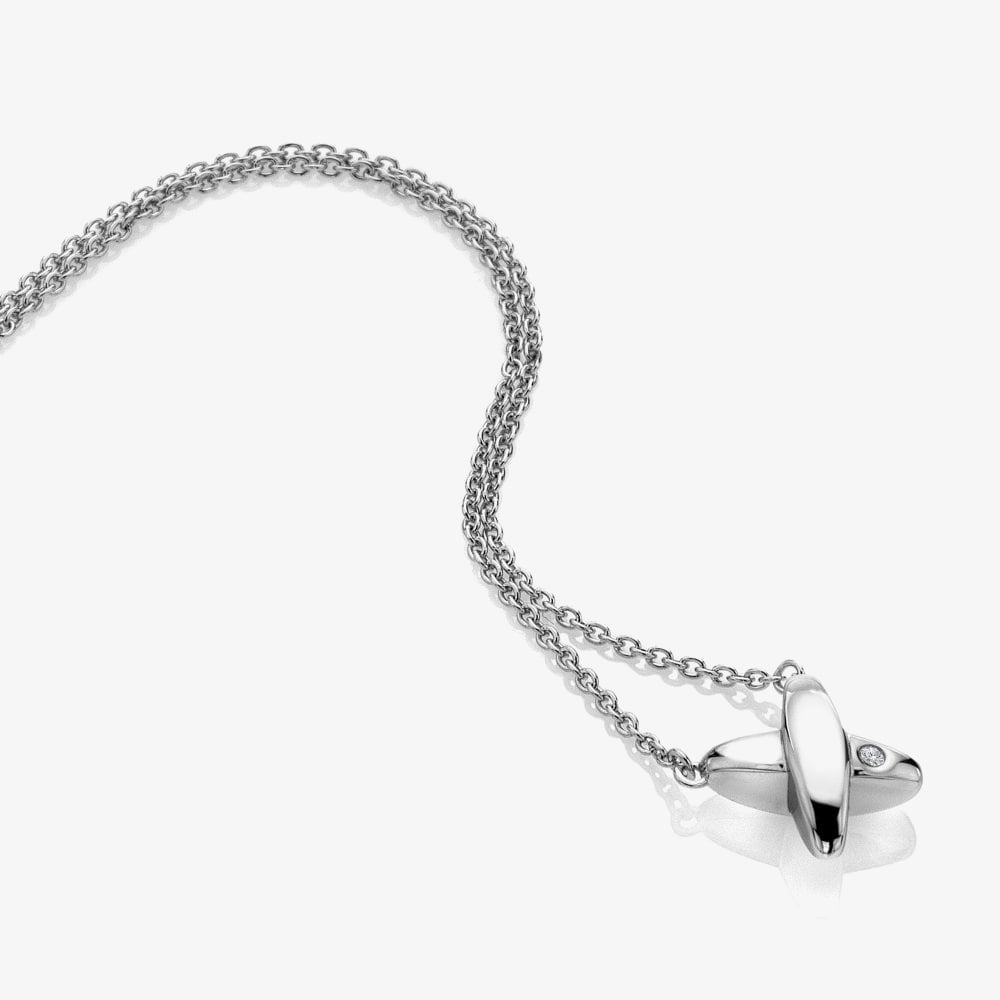 Hot Diamonds Sterling Silver Diamond Coupled Pendant DN238