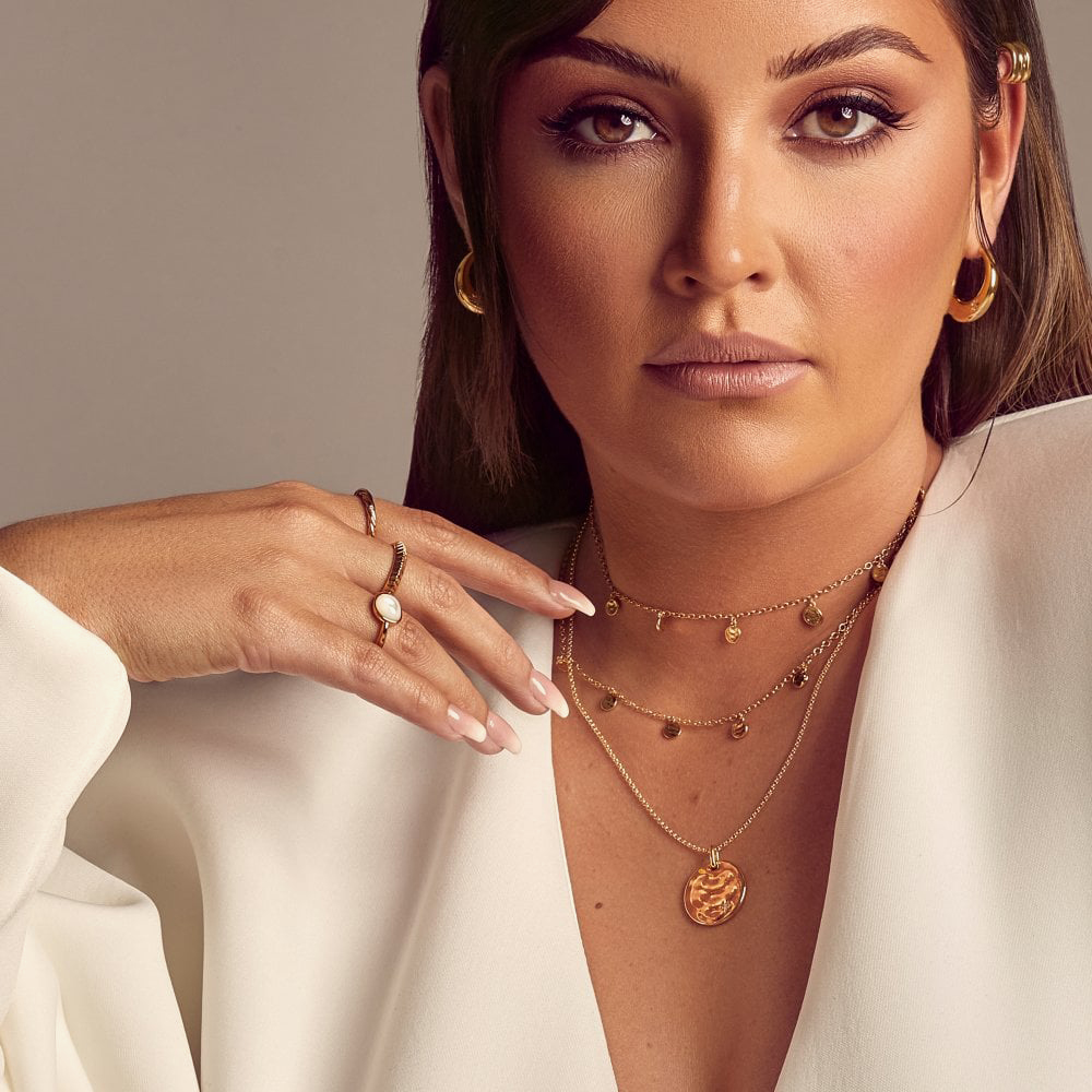 Hot Diamonds HD X Golden Edit 45-50cm Embrace Belcher Necklace CH103