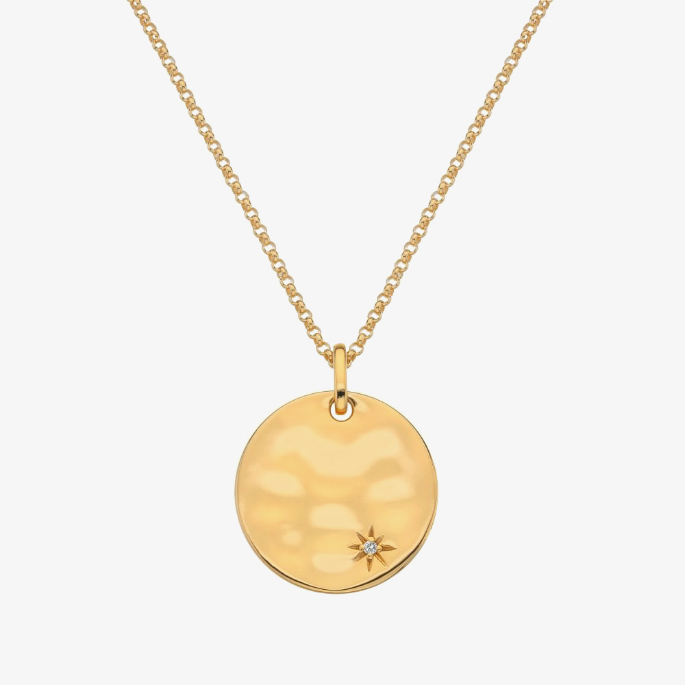 Hot Diamonds HD X Golden Edit Large Lunar Pendant Necklace DP838