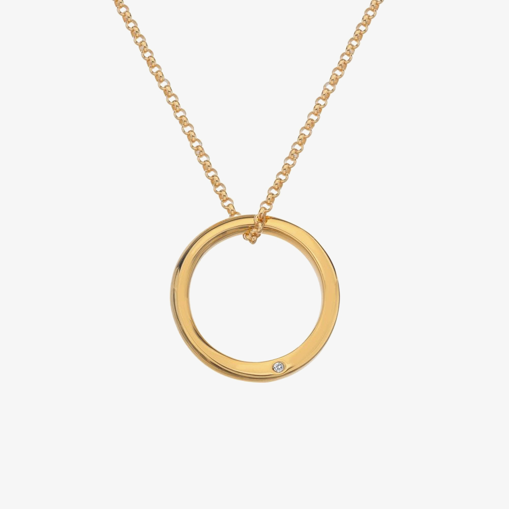 Hot Diamonds HD X Golden Edit Soul Pendant Necklace DP839