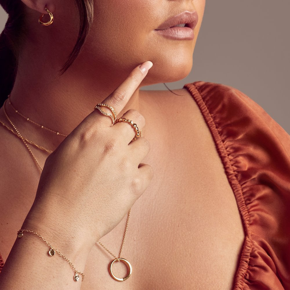 Hot Diamonds HD X Golden Edit Soul Pendant Necklace DP839