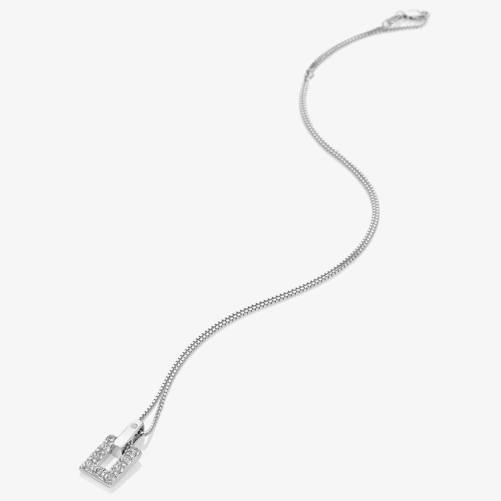 Hot Diamonds Echo White Topaz Open Pedant Necklace DP898