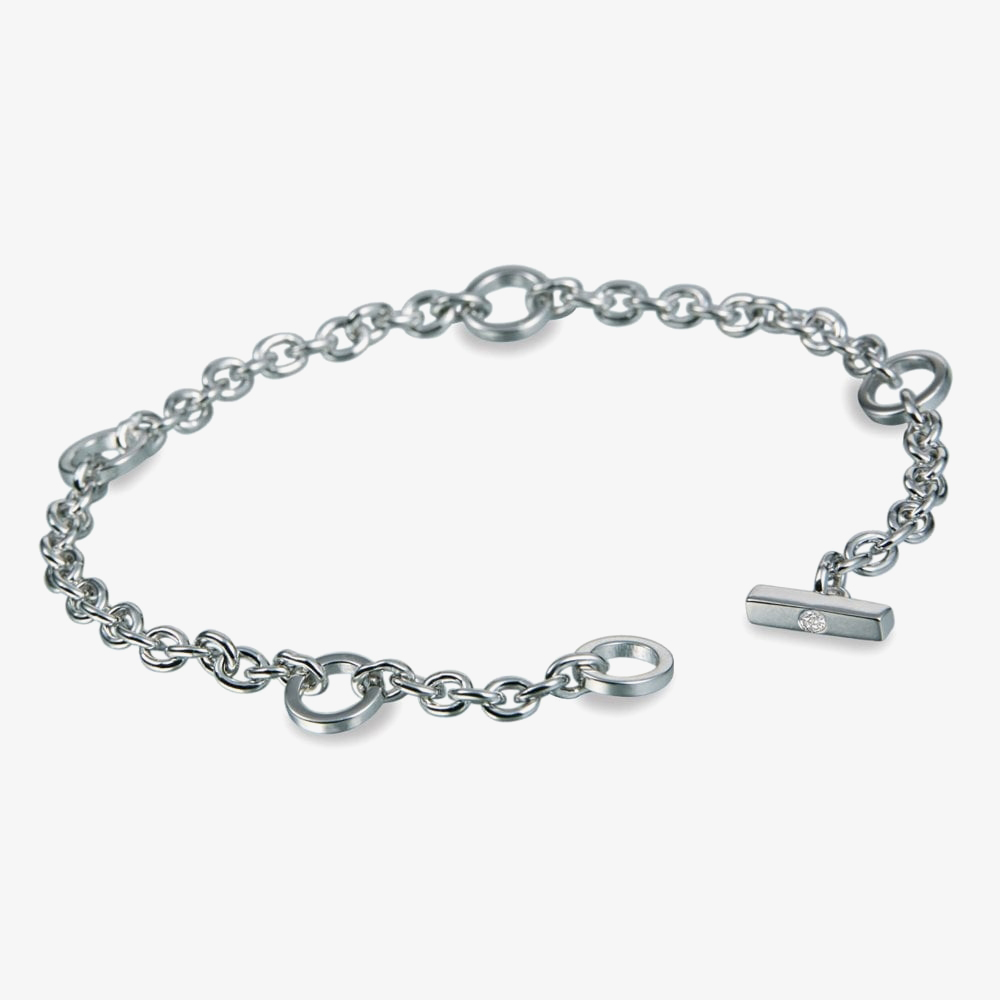 Product photograph of Hot Diamonds Elegance Silver Charm Bracelet Dl061 from The Jewel Hut