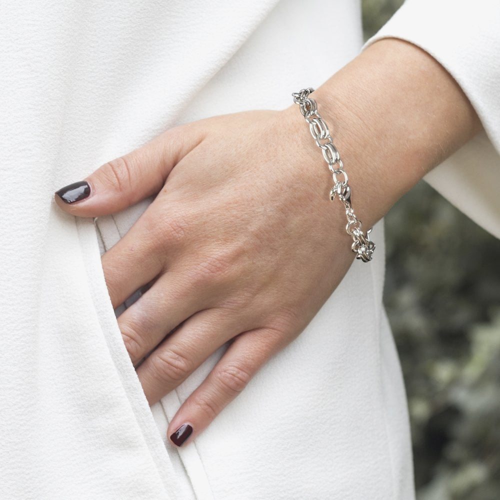 Hot Diamonds Statement Silver Charm Bracelet DL071
