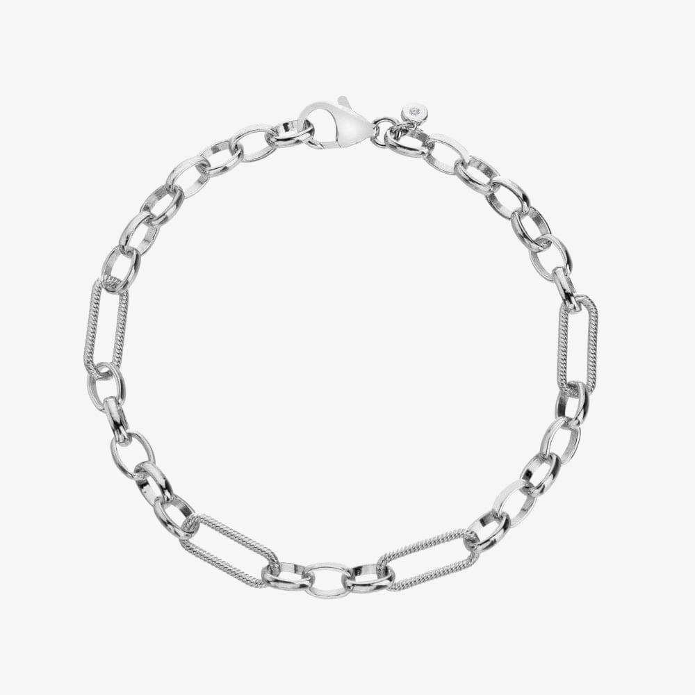 Hot Diamonds HD X Tasha Ghouri Silver Link Bracelet DL682