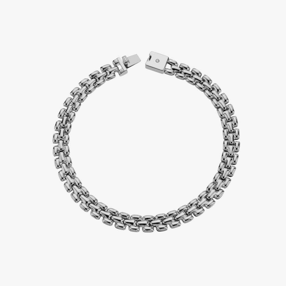 Hot Diamonds Silver Woven Chain Bracelet DL715