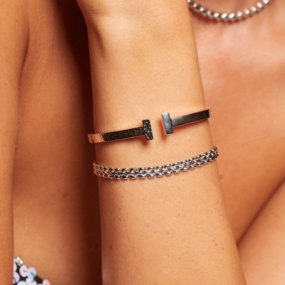 Hot Diamonds Silver Woven Chain Bracelet DL715