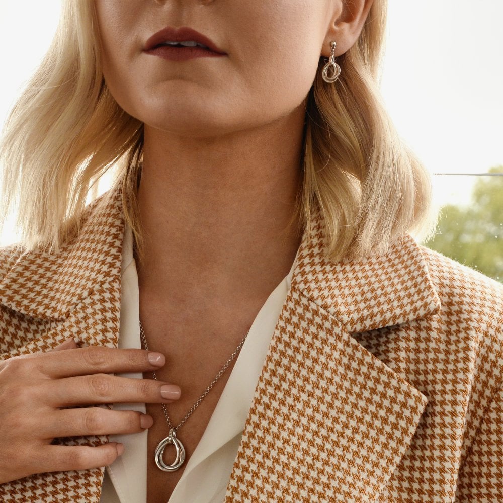 Hot Diamonds Silver Trio Teardrop Earrings DE644